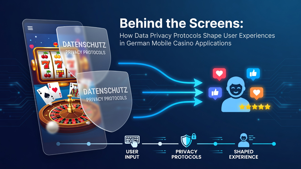 Darstellung von Datenschutzprotokollen in mobilen Casino-Anwendungen mit Fokus auf Verschlüsselung und Nutzeroberflächen