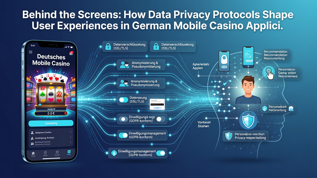 Illustration zu Nutzerinteraktionen mit Datenschutzeinstellungen in Casino-Apps und Auswirkungen auf mobile Erlebnisse