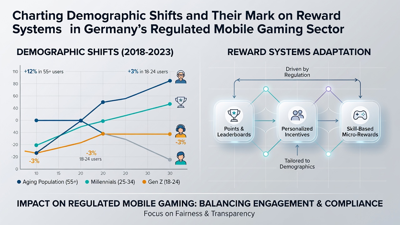 Grafik zu Belohnungssystemen und demografischen Einflüssen im deutschen regulierten Mobile-Gaming