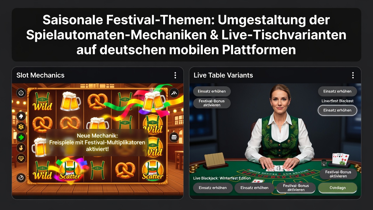 Mobile Live-Tischspiele mit Festival-Themen in deutschen Casinos